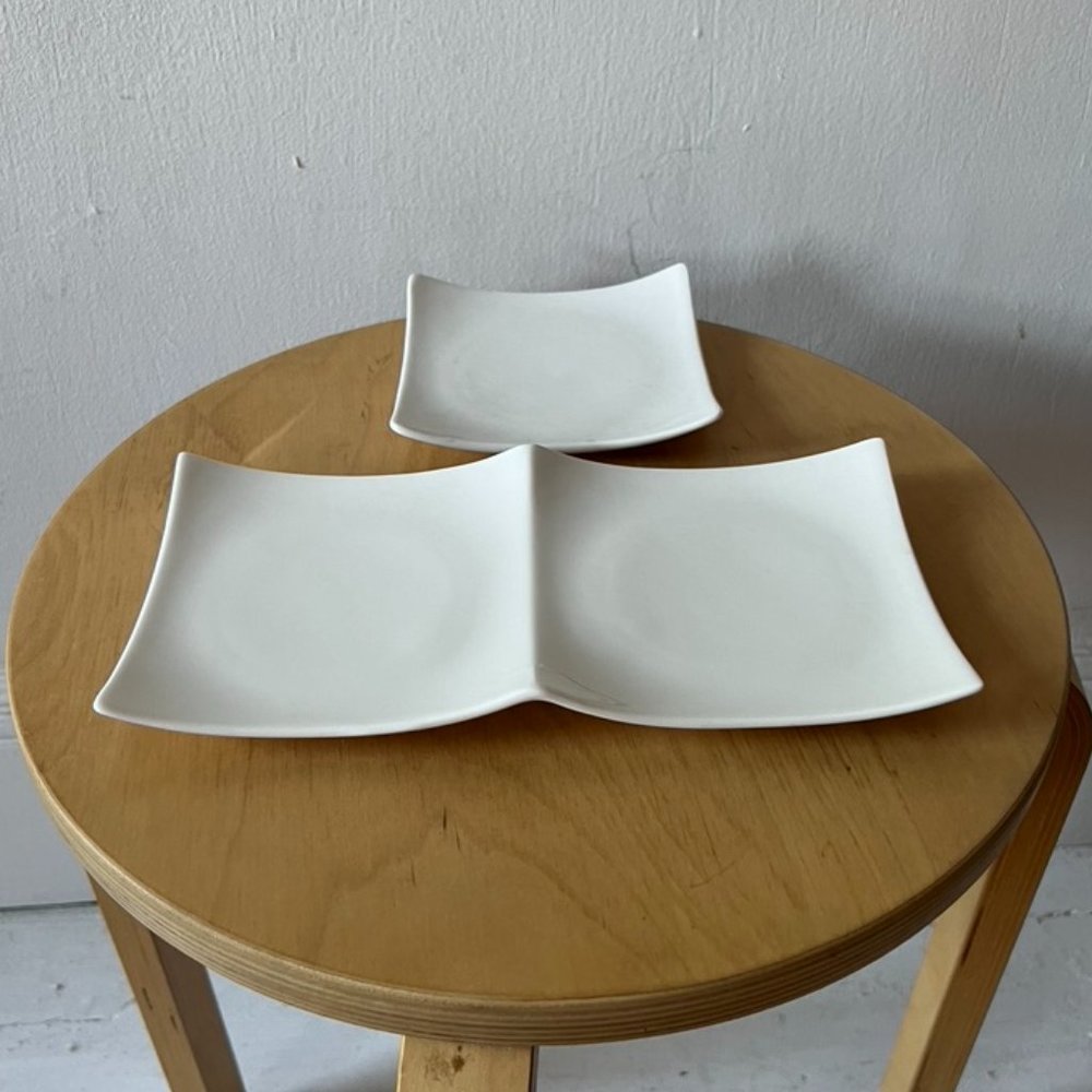 Fortessa Vitraluxe Super white Serving Dish Pair